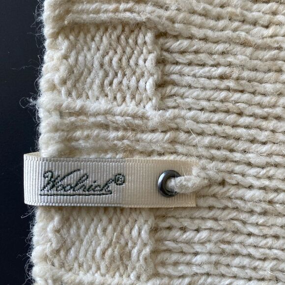 Woolrich Women’s 1/4 Zip Cream Cowl Neck Sweater L breathable Gorpcore Coastal - Picture 5 of 11